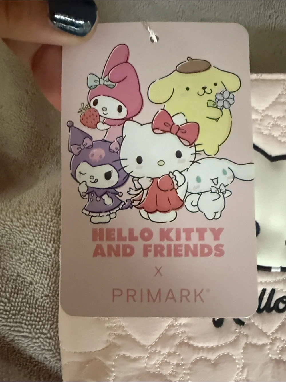 Primark Hello Kitty Quilted Pink Kids Pouch